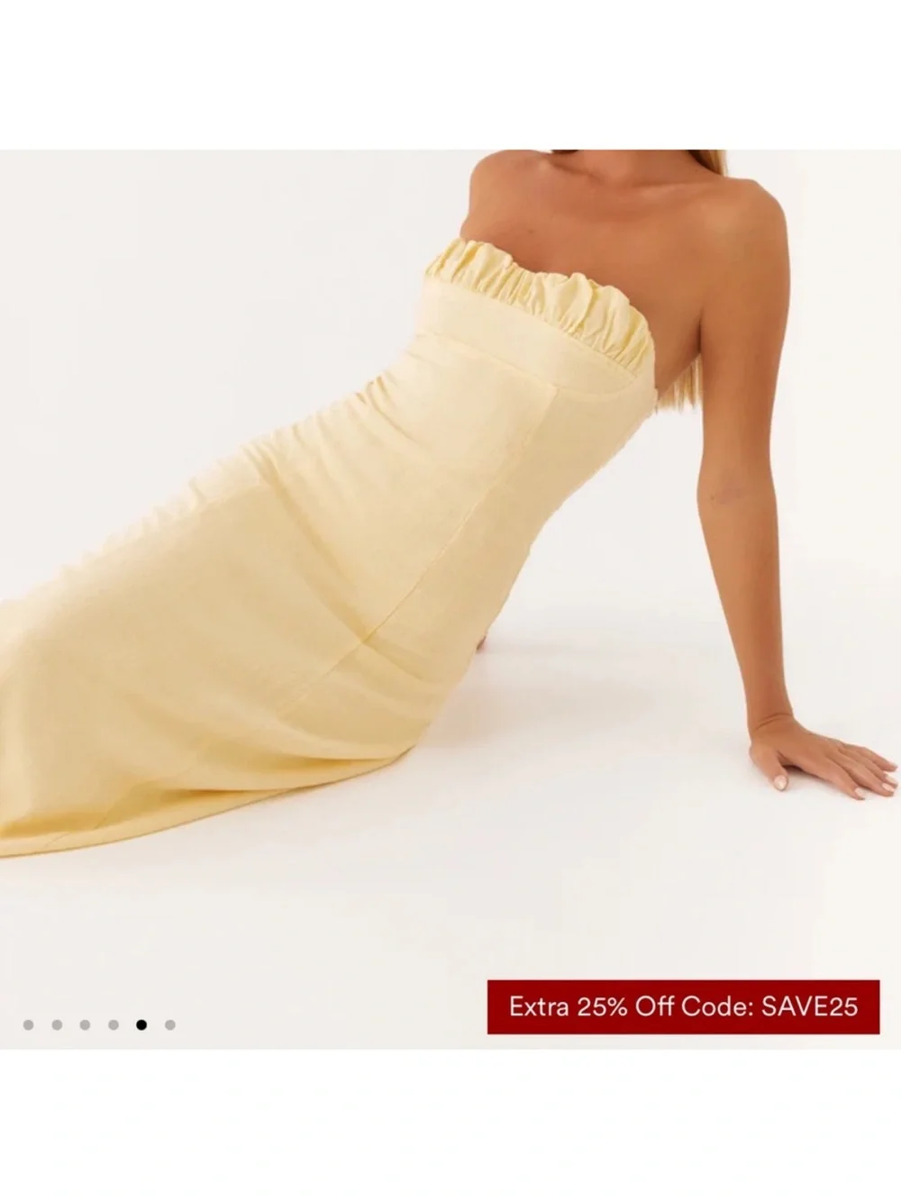Peppermayo strapless maxi